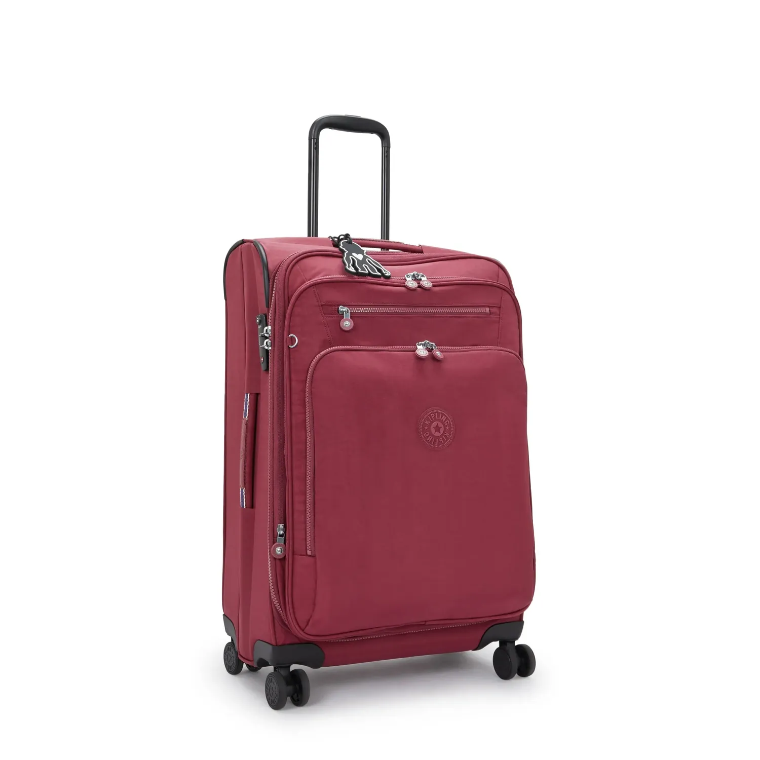 Kipling New Youri Spin M koffer Lounge Wine Medium wijnrood