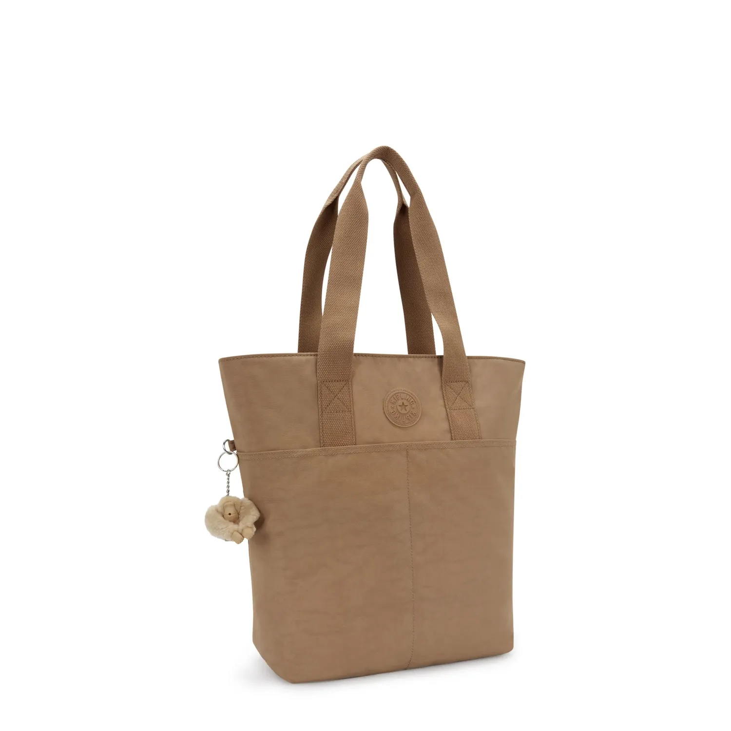Kipling Hanifa schoudertas Groot Early Tan laptopvak