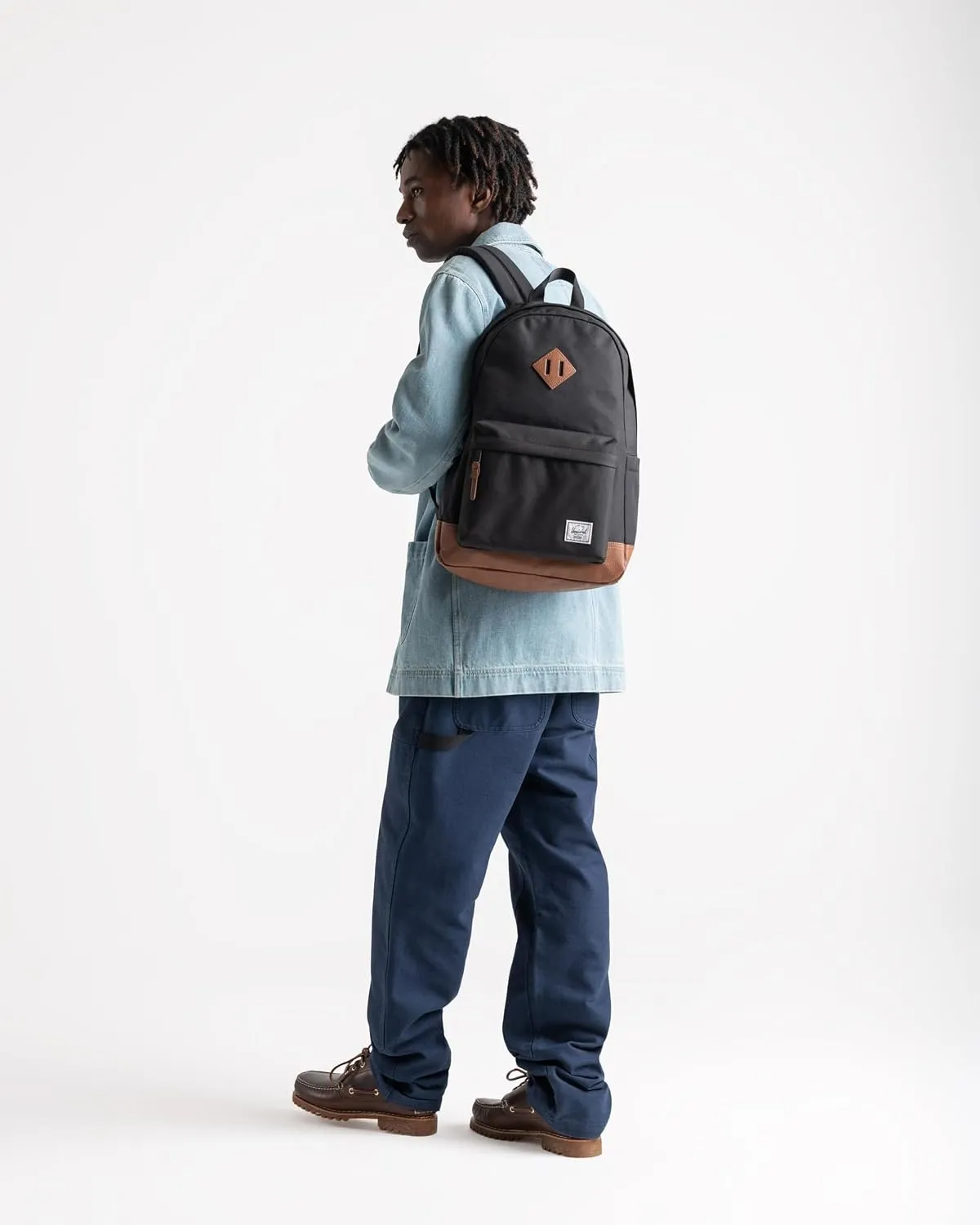 Herschel Heritage rugzak zwart Tonal canvas