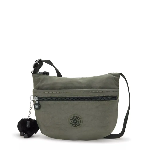 Kipling Arto S schoudertas Green Moss klein – waterafstotend