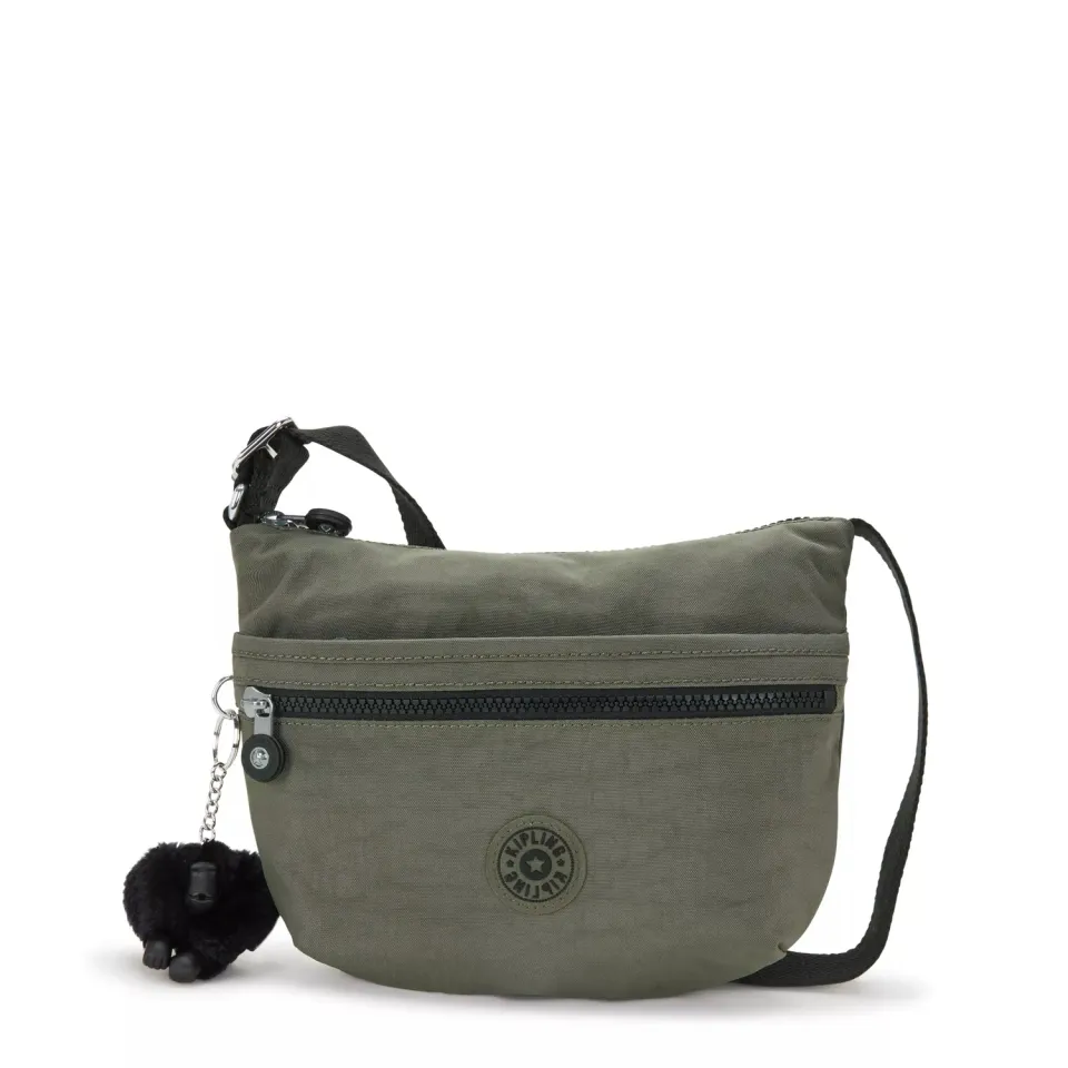 Kipling Arto S schoudertas Green Moss klein – waterafstotend