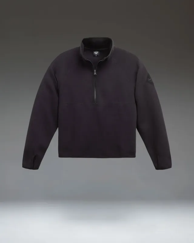 Herschel Performance Quarter Zip trui dames zwart