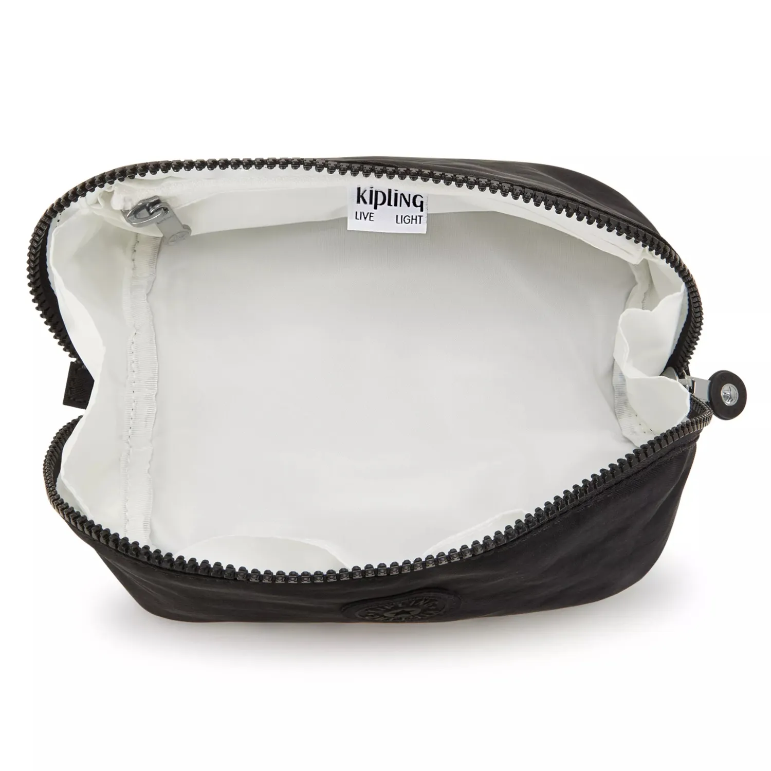 Kipling Mirko S toilettas Black Noir klein met ritsvak
