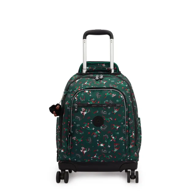 Kipling New Zea rugzak met wielen Soccer Print groot voetbal
