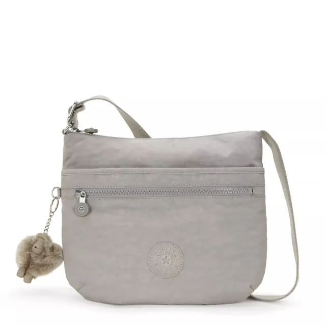 Kipling Arto crossbody tas Grey Gris Medium waterafstotend