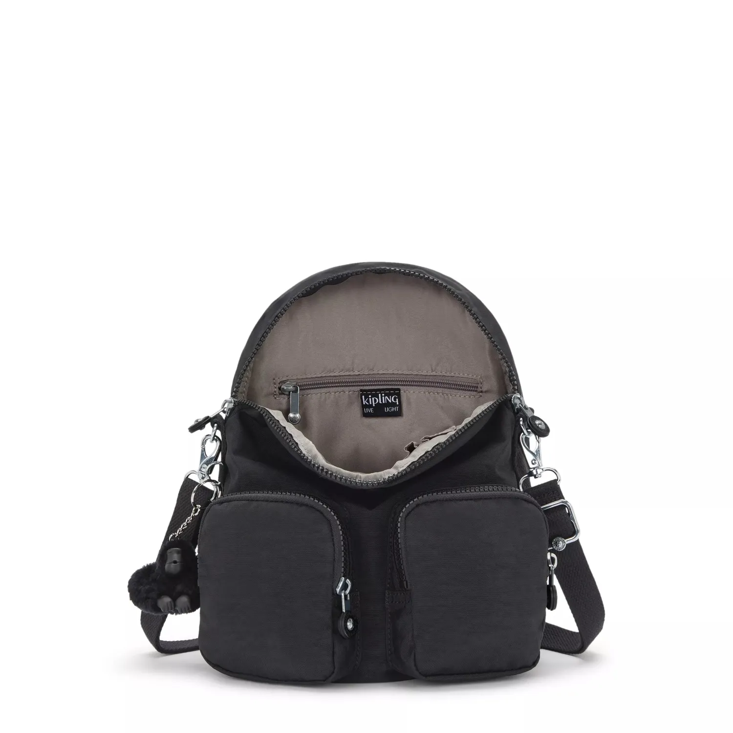Kipling Firefly Up rugzak Black Noir klein waterafstotend