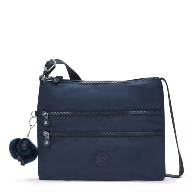 Kipling Alvar Medium schoudertas Blue Bleu 2 waterafstotend
