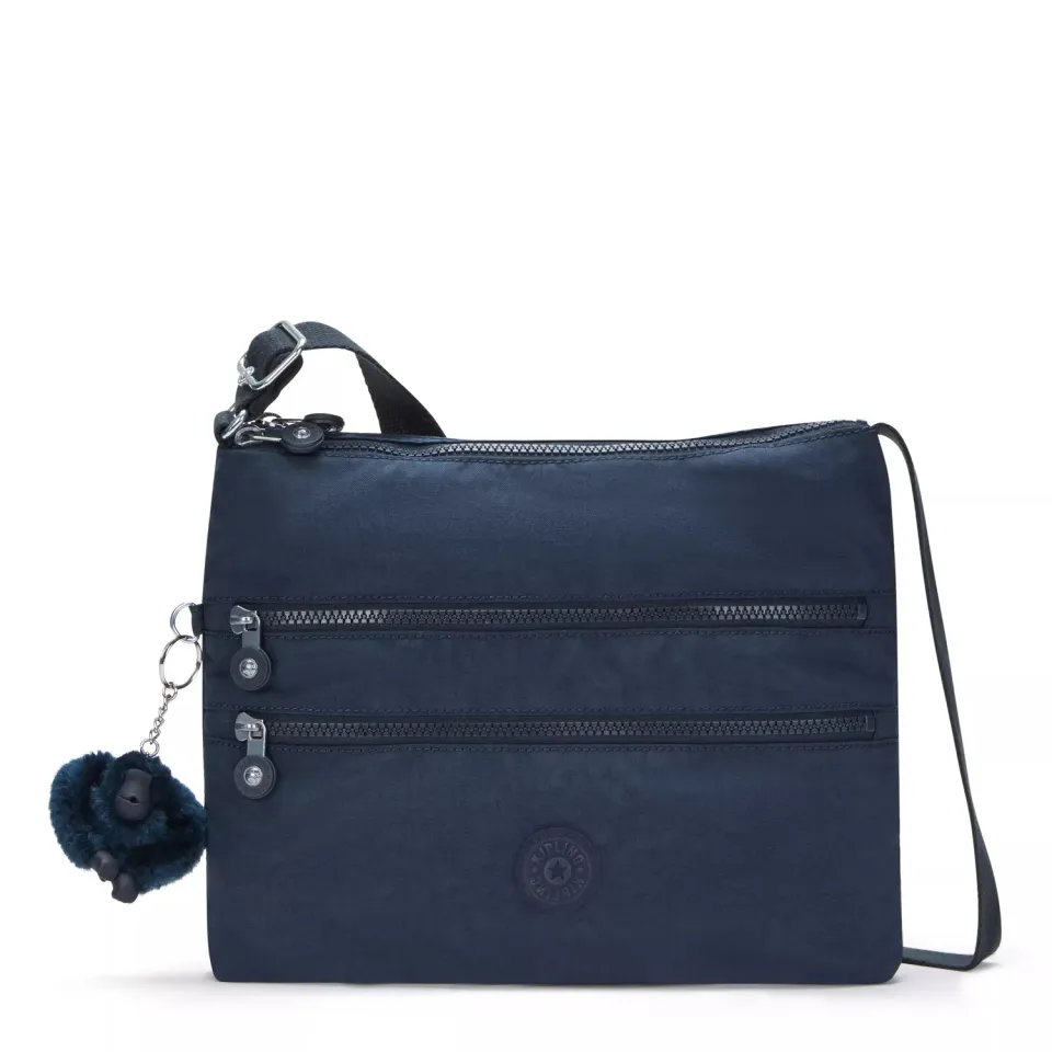Kipling Alvar Medium schoudertas Blue Bleu 2 waterafstotend