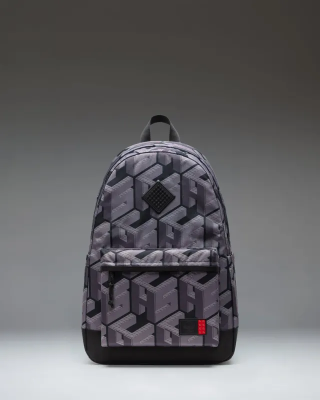 Herschel Heritage LEGO Monogram Black rugzak met laptopvak