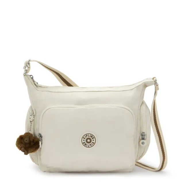 Kipling Gabb crossbodytas Groot Soft Sand lichtgewicht