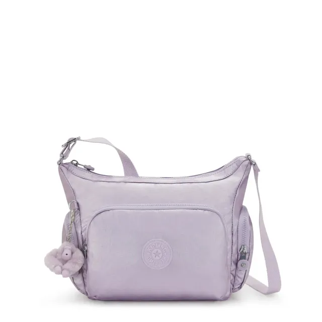 Kipling Gabb S crossbodytas Medium Lilac Moon metallic glans
