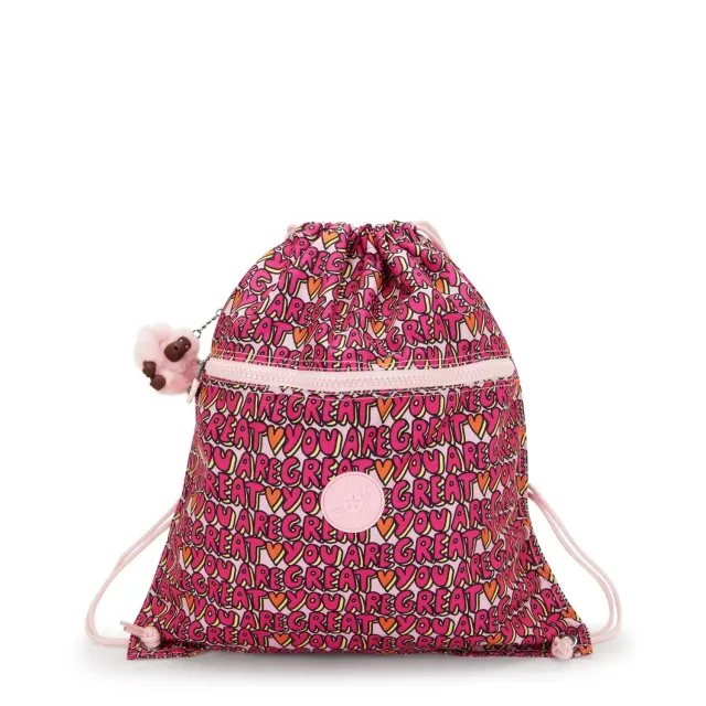 Kipling Supertaboo rugzak U R Great Print Medium waterafstotend
