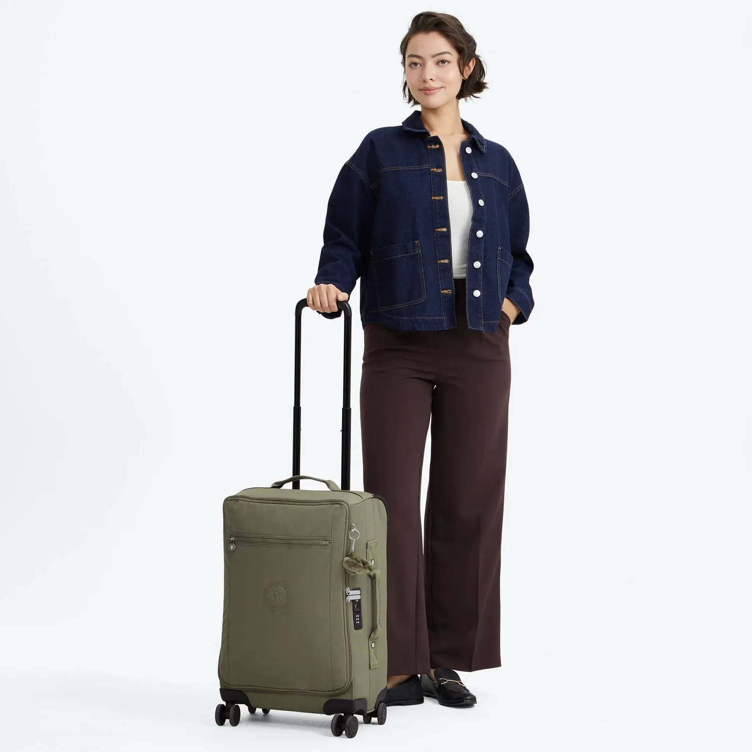 Kipling Jet S handbagagekoffer Almost Sage Klein 4 wielen