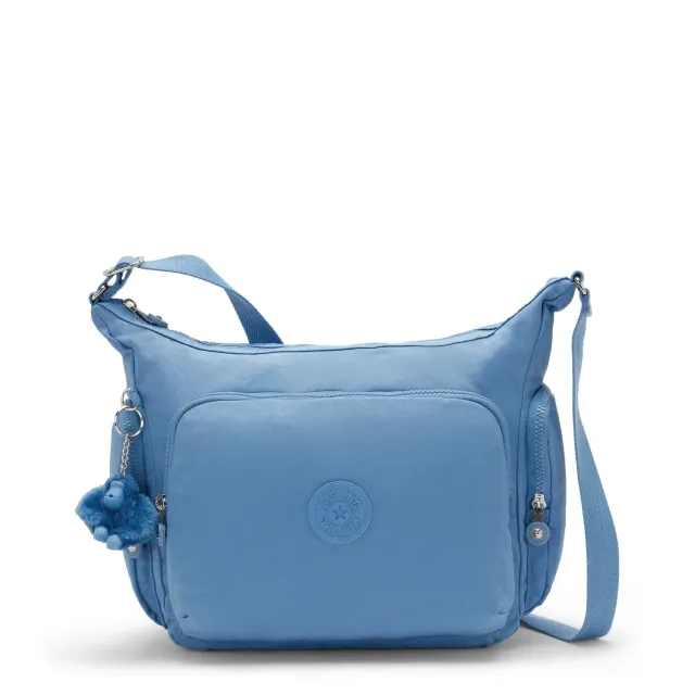 Kipling Gabb crossbodytas Groot Vintage Blue lichtgewicht