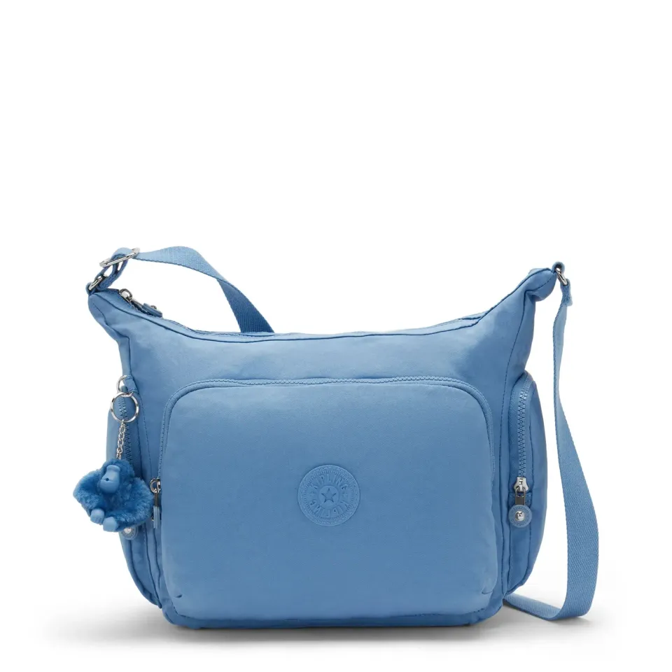 Kipling Gabb crossbodytas Groot Vintage Blue lichtgewicht