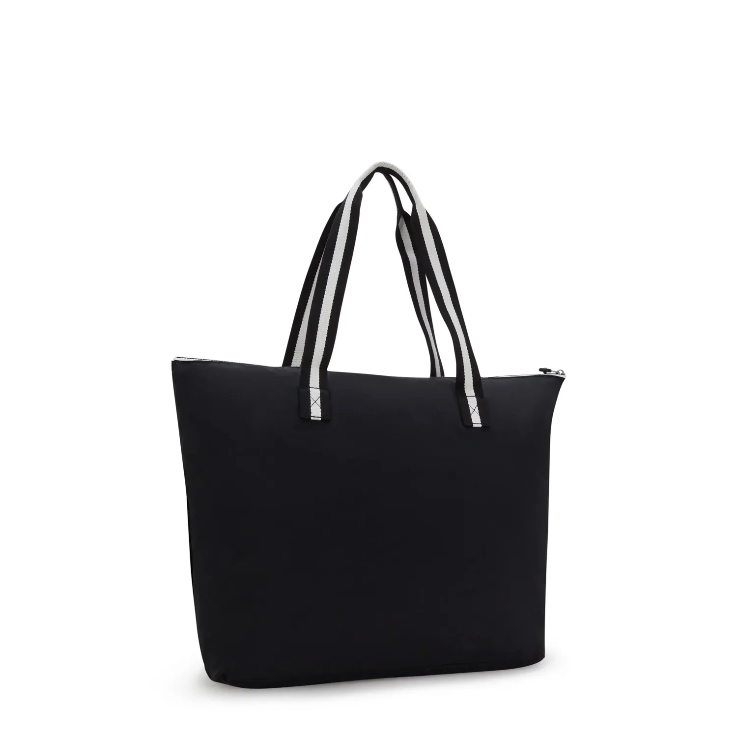 Kipling Davian Up shopper Groot Black White Hip opvouwbaar