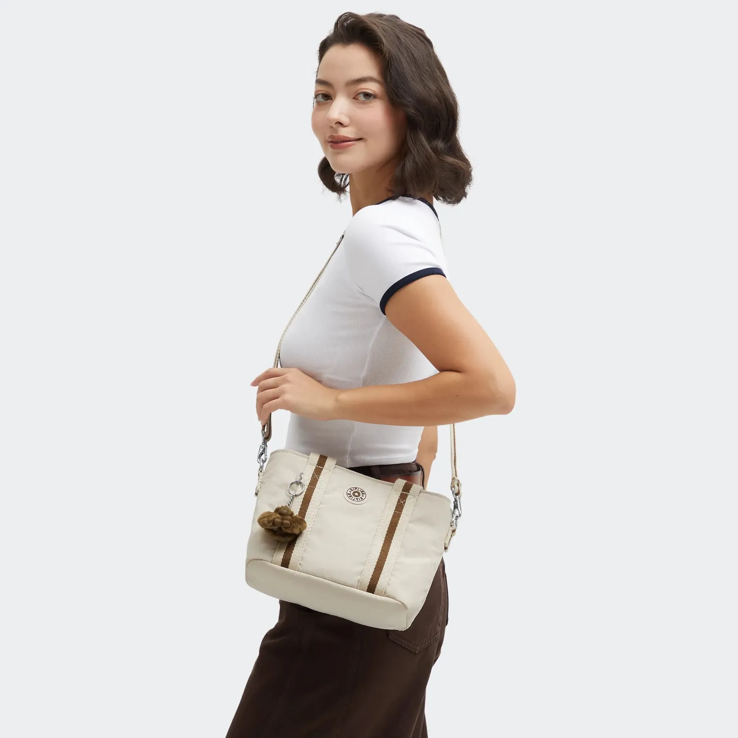 Kipling Minta tas klein soft sand crossbody 5 liter