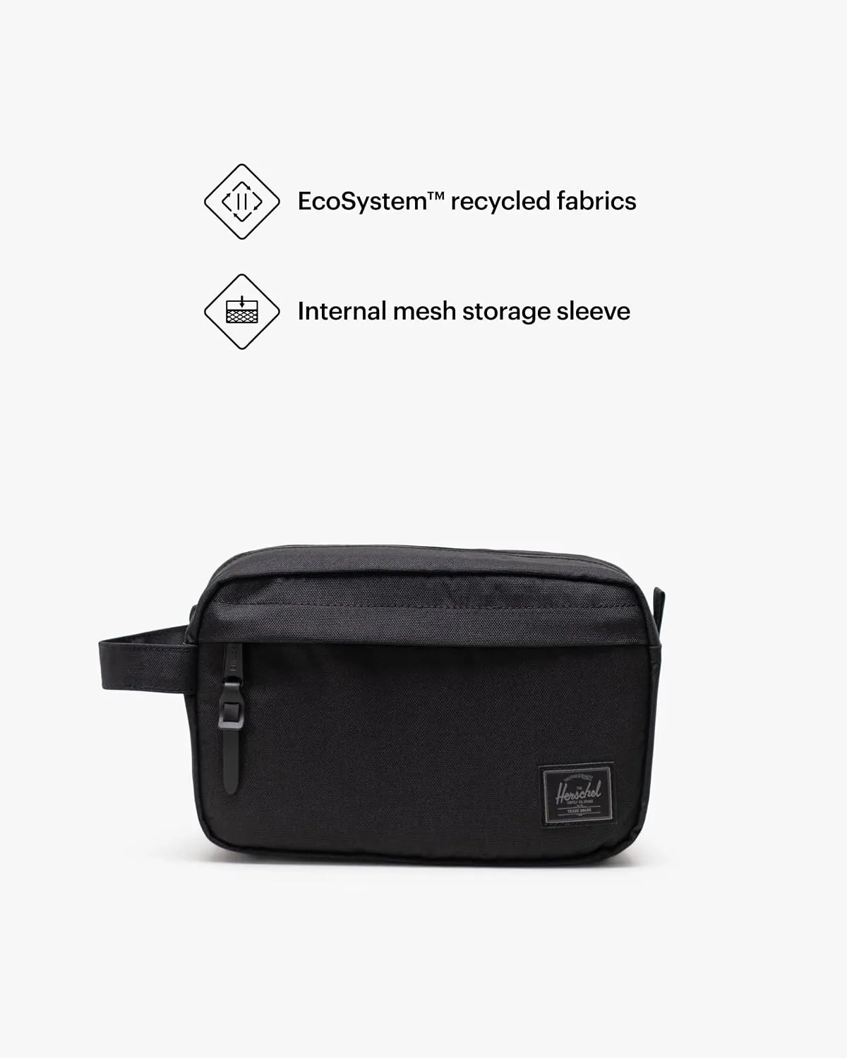 Herschel Chapter toilettas Black Tonal canvas
