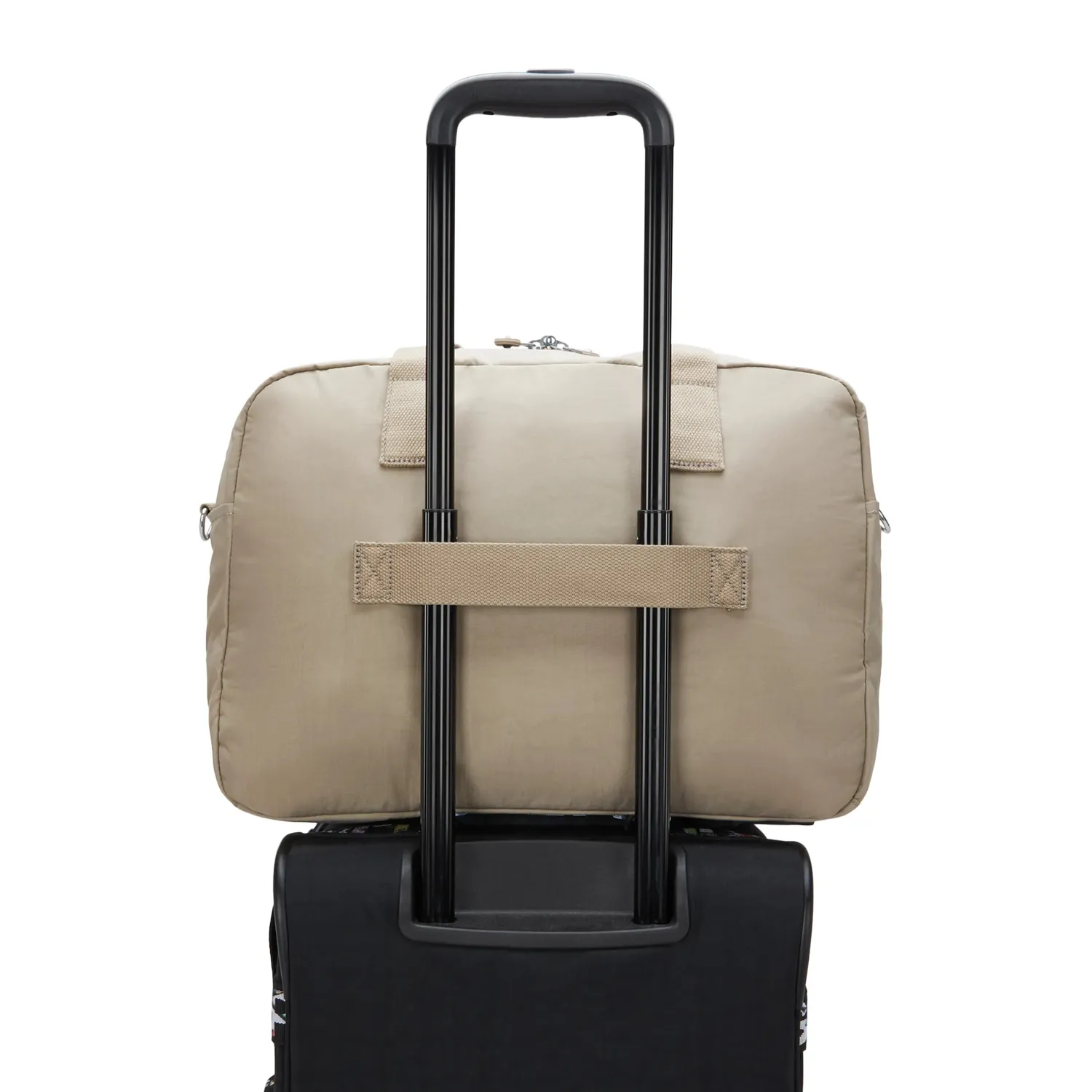 Kipling Defea XL weekendtas Medium Soft Taupe met laptopvak
