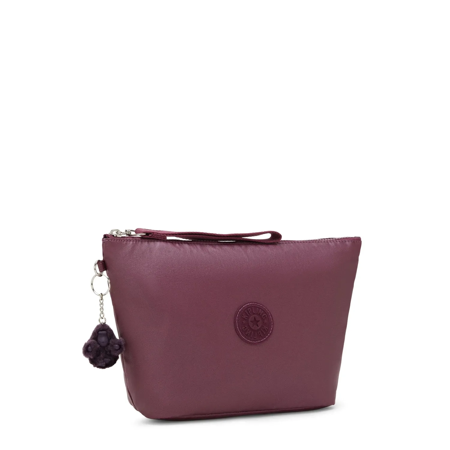 Kipling Naomi Pouch L etui groot grape wine metallic