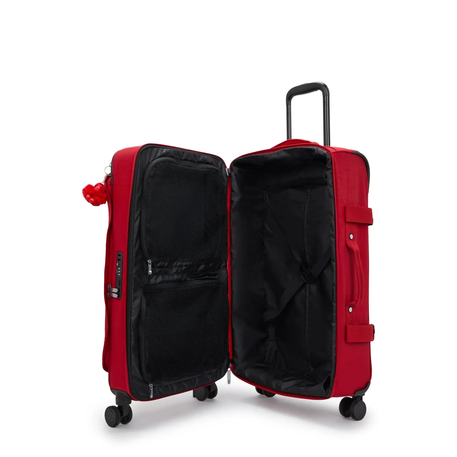 Kipling Spontaneous M koffer Medium Ruby Red TSA-slot