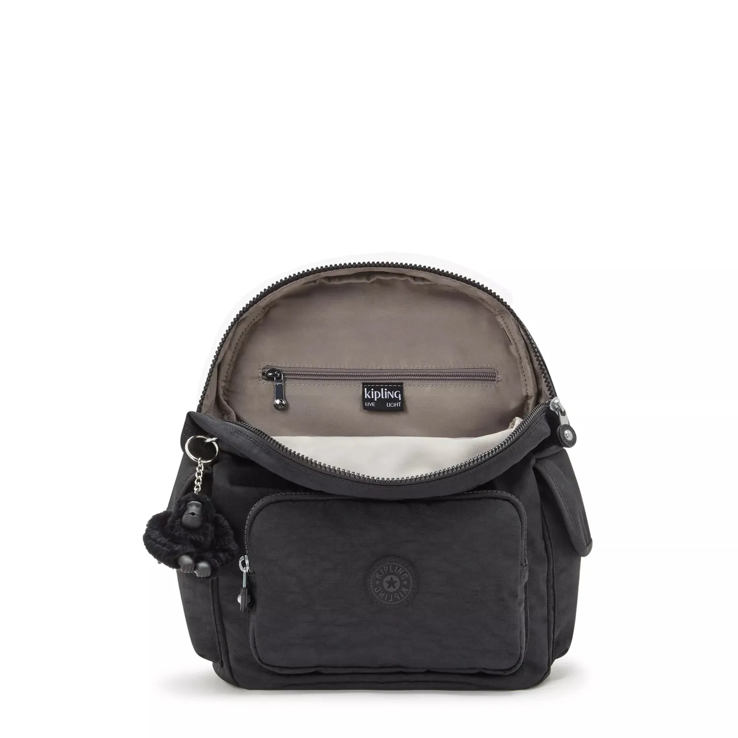 Kipling City Pack S rugzak Klein Black Noir waterafstotend