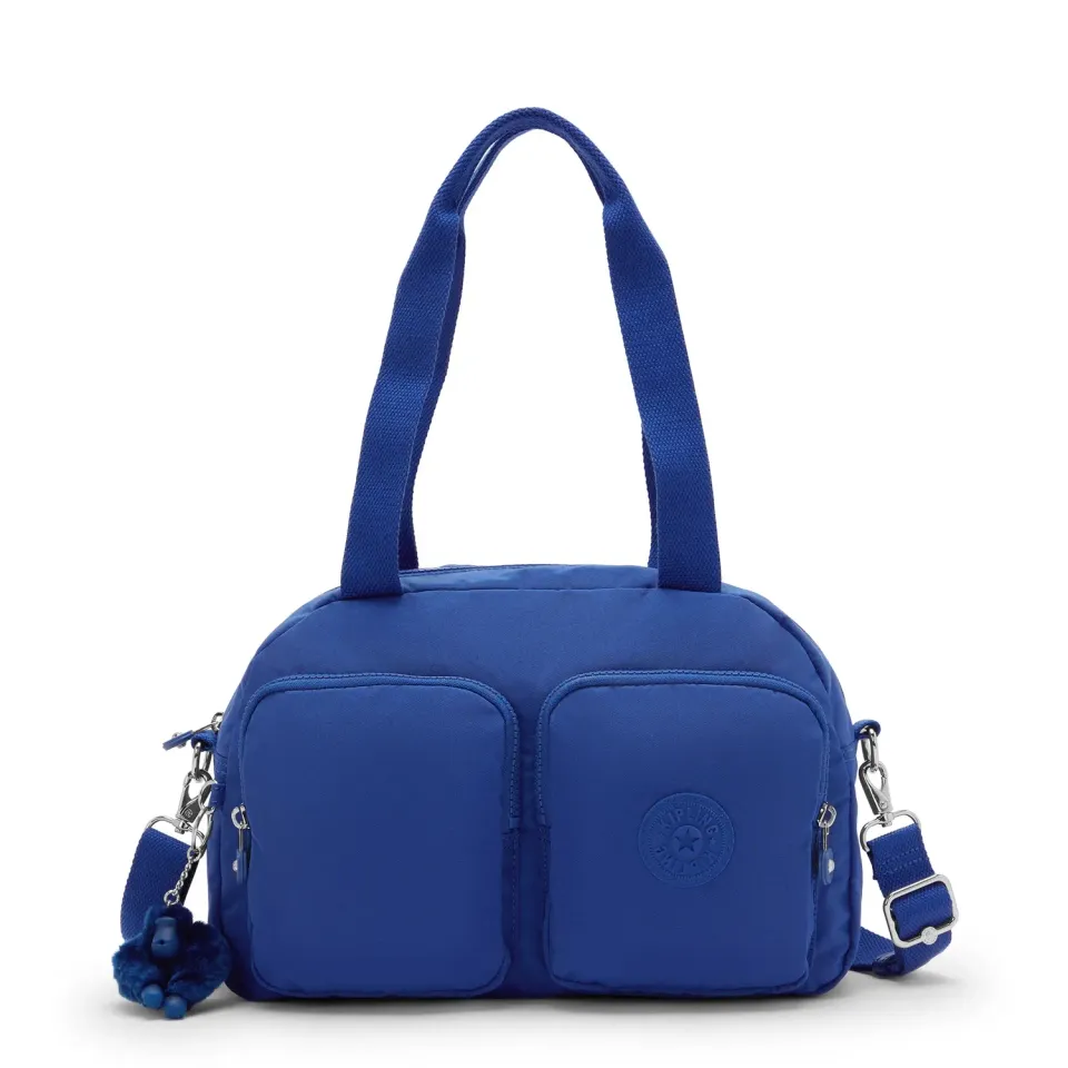 Kipling Cool Defea schoudertas Medium Blazing Blue vakken