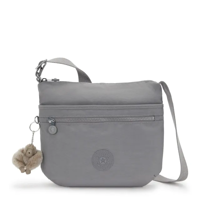 Kipling Arto schoudertas Medium Inviting Grey lichtgewicht