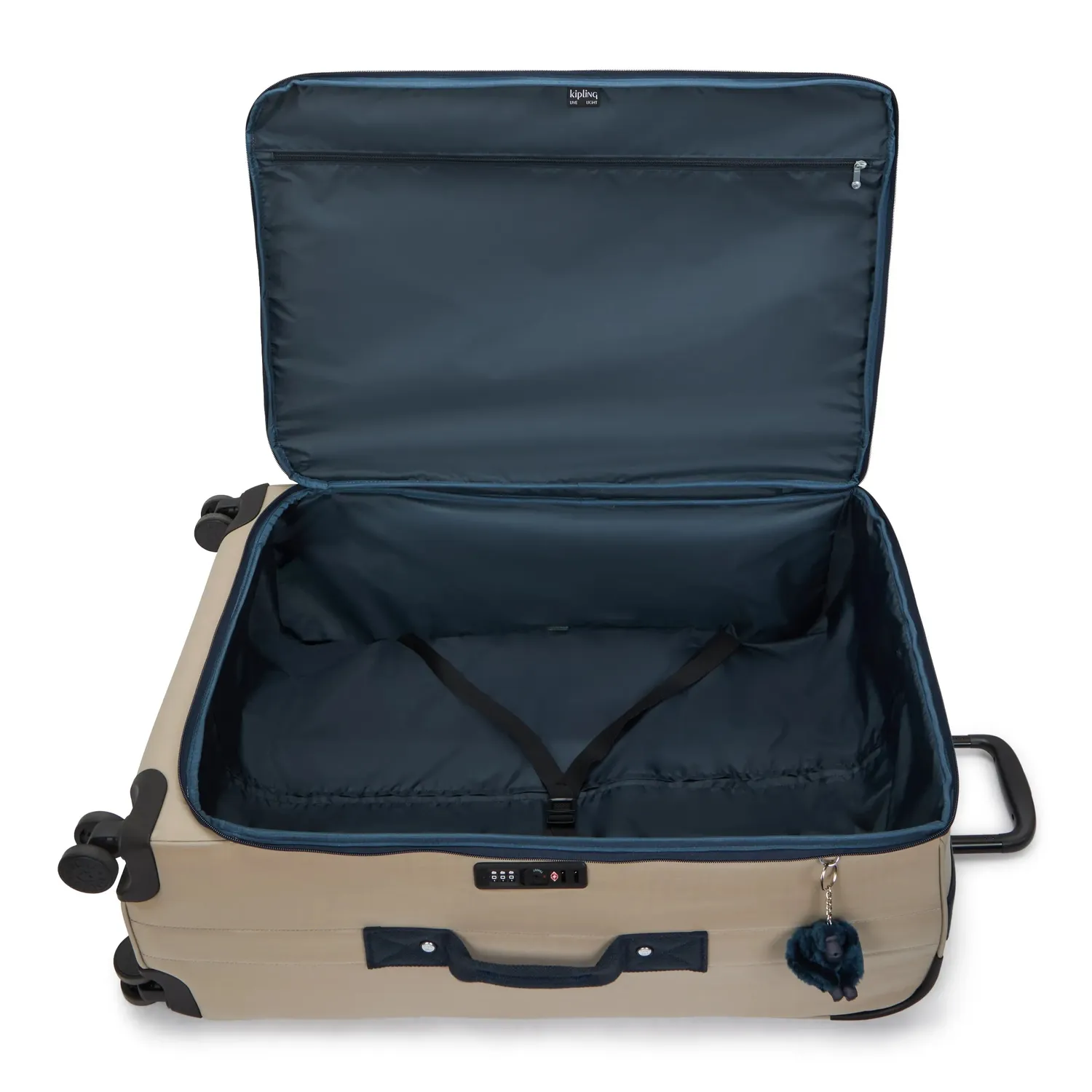 Kipling Jet L reiskoffer soft taupe combo groot lichtgewicht