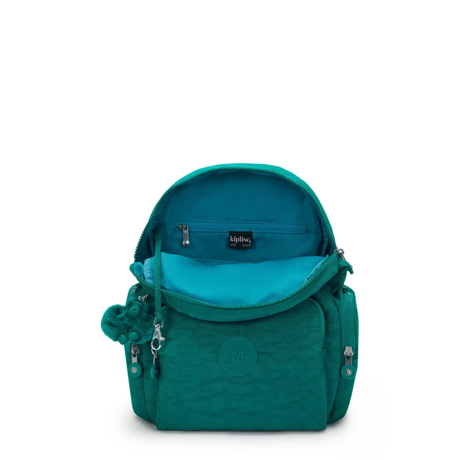 Kipling City Zip S rugzak Klein Outspoken Green met klep