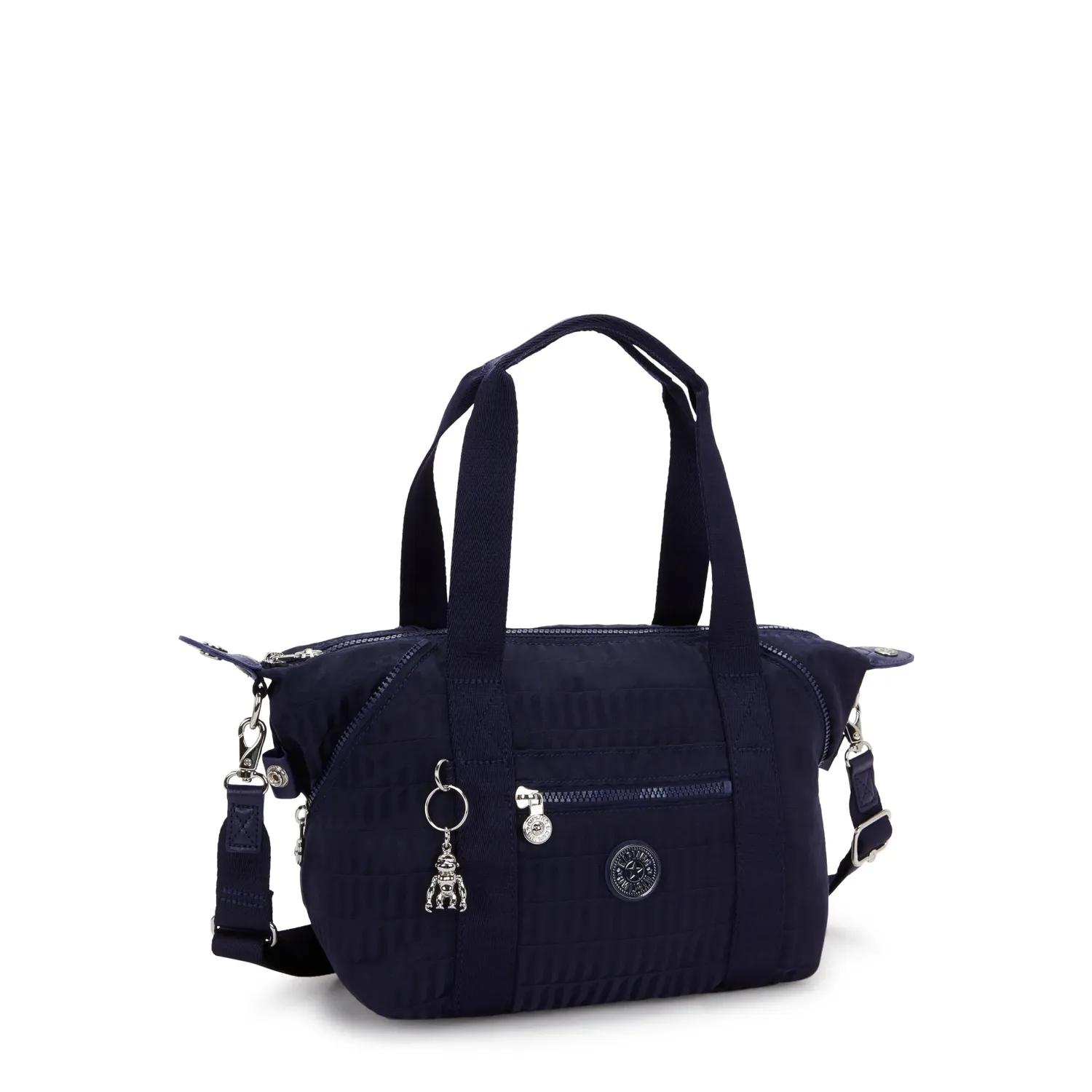 Kipling Art Mini schoudertas Night Tile Jacquard klein