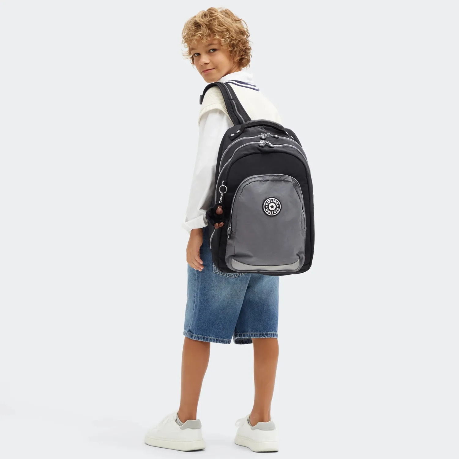 Kipling Class Room rugzak Groot Space Black Block laptopvak