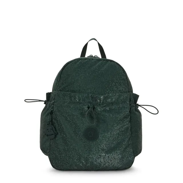 Kipling Amita rugzak Shiny Pixel Green 15 liter medium