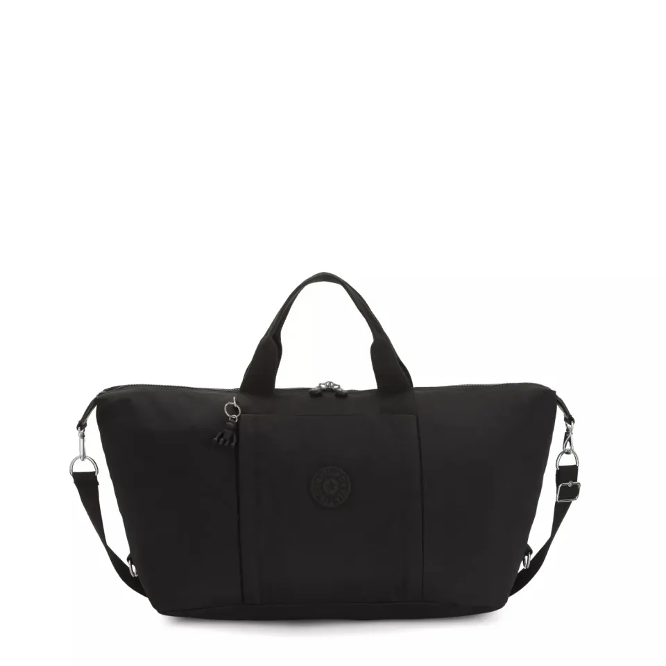 Kipling Bori weekendtas Groot Black Noir effen zwart