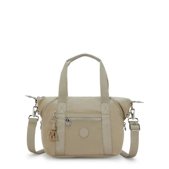 Kipling Art Mini schoudertas Boho Tan klein verstelbaar