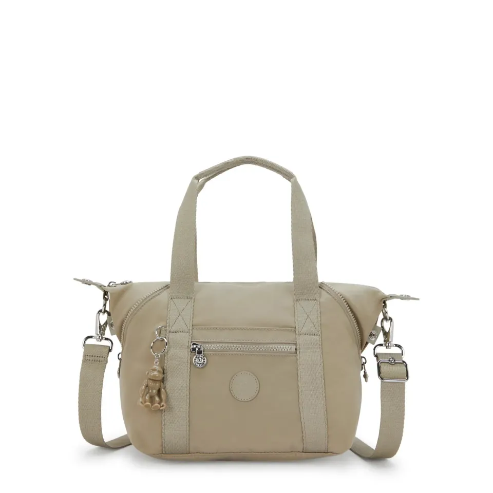 Kipling Art Mini schoudertas Boho Tan klein verstelbaar
