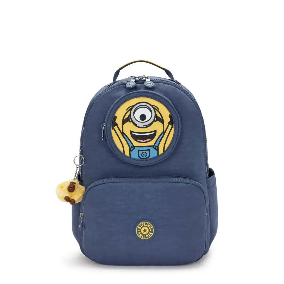 Kipling Seoul Lap Window rugzak Dungaree Blue Groot 17 inch