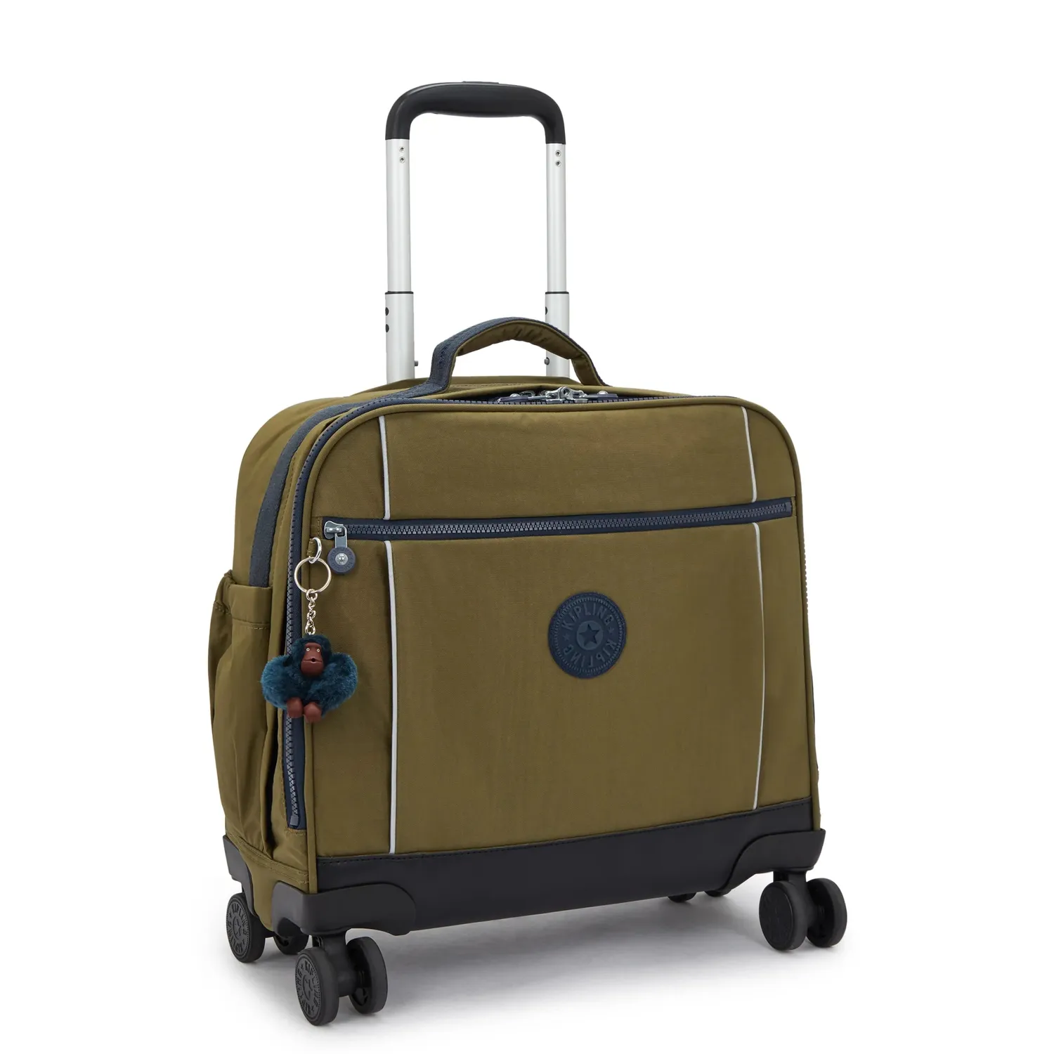 Kipling New Storia schooltas met wielen Treasure Green Groot laptopvak