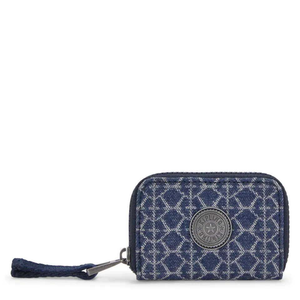 Kipling Cash Buddy portemonnee Klein Signature Denim met vakken