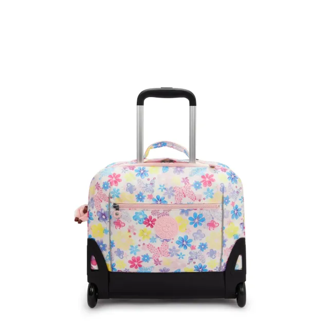 Kipling Giorno rugzak met wieltjes Flower Stamp groot