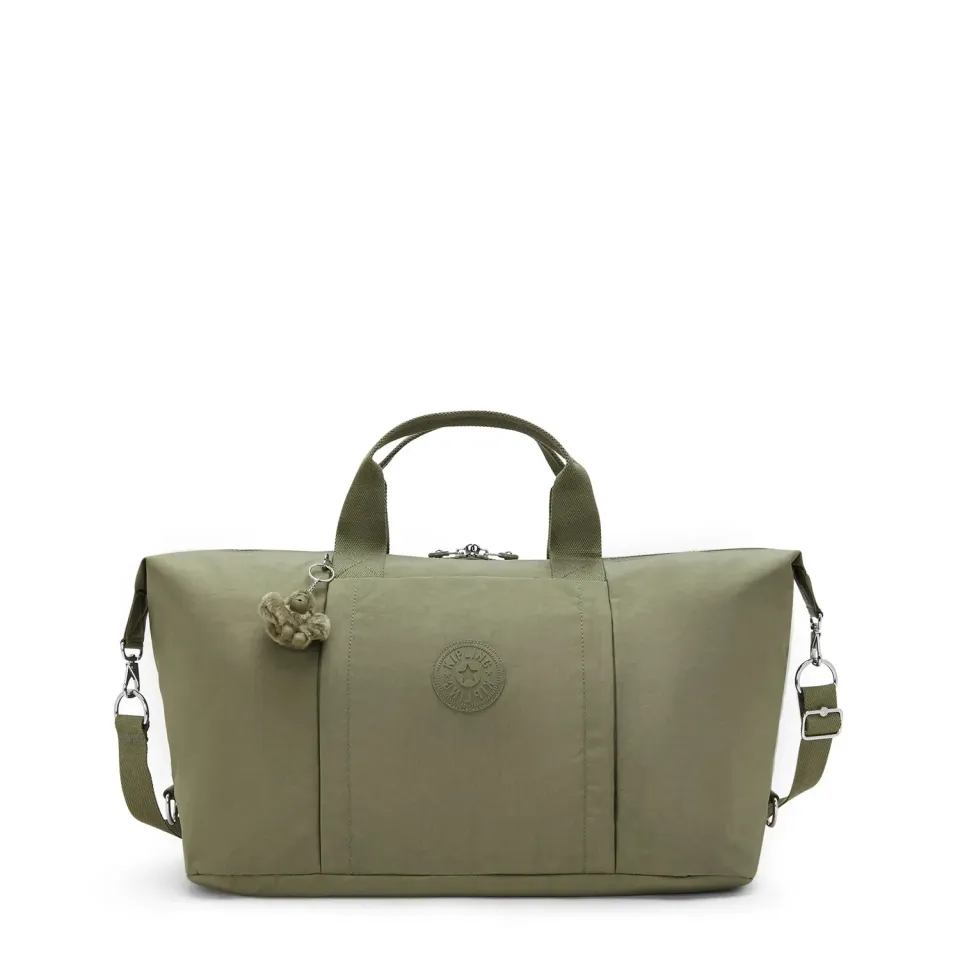 Kipling Bori weekendtas Groot Almost Sage met trolleyhoes