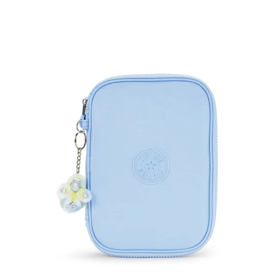 Kipling 100 Pens etui Groot Clear Sky Metallic glans