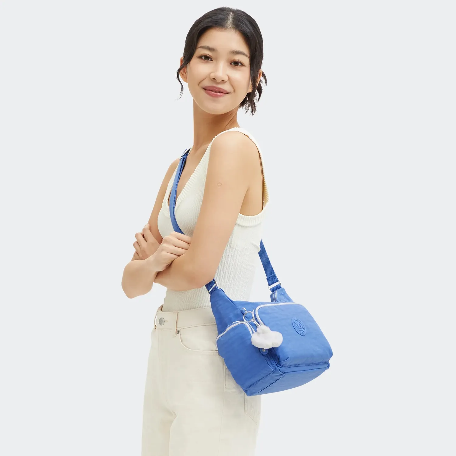 Kipling Gabb S crossbodytas Medium Cocktail Blue ritsvakken