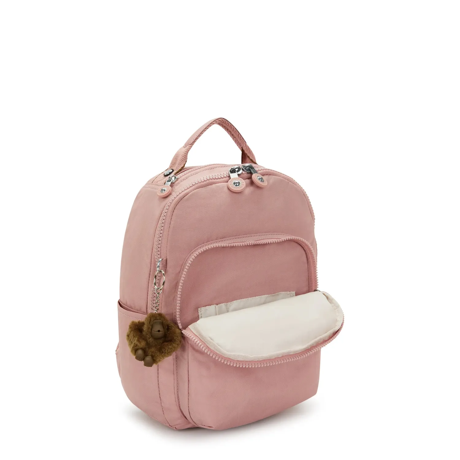 Kipling Seoul S kleine rugzak Memory Pink met 11 inch tabletvak