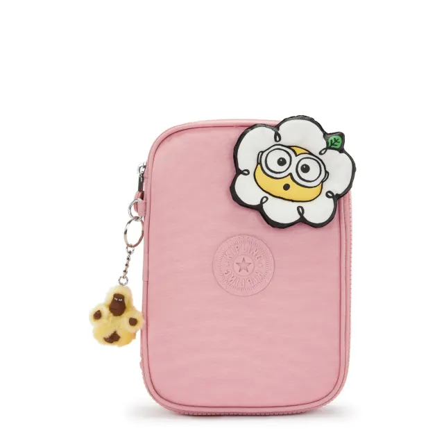 Kipling 100 Pens etui Groot Pink Daisy waterafstotend