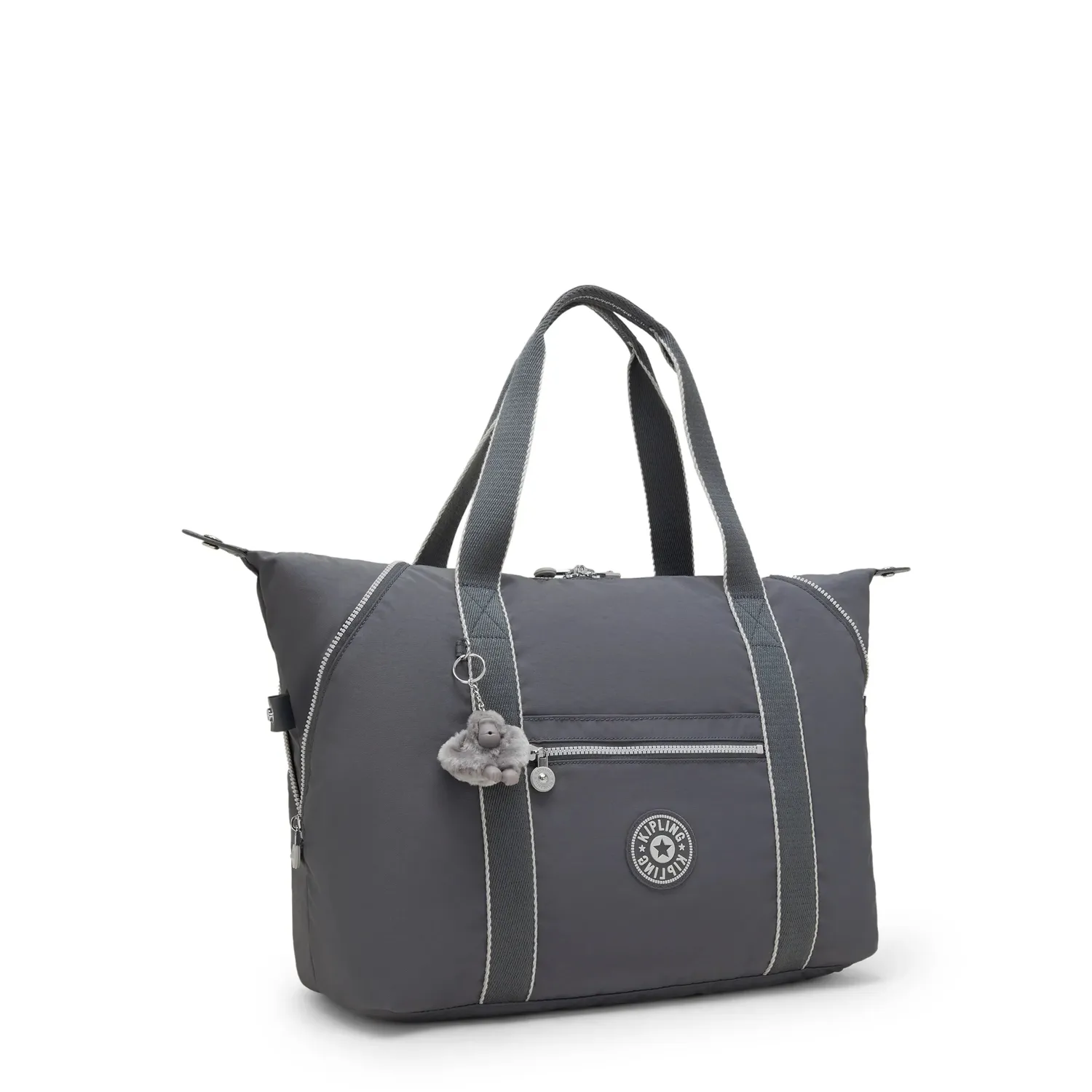 Kipling Art M draagtas Moonlit Grey groot waterafstotend