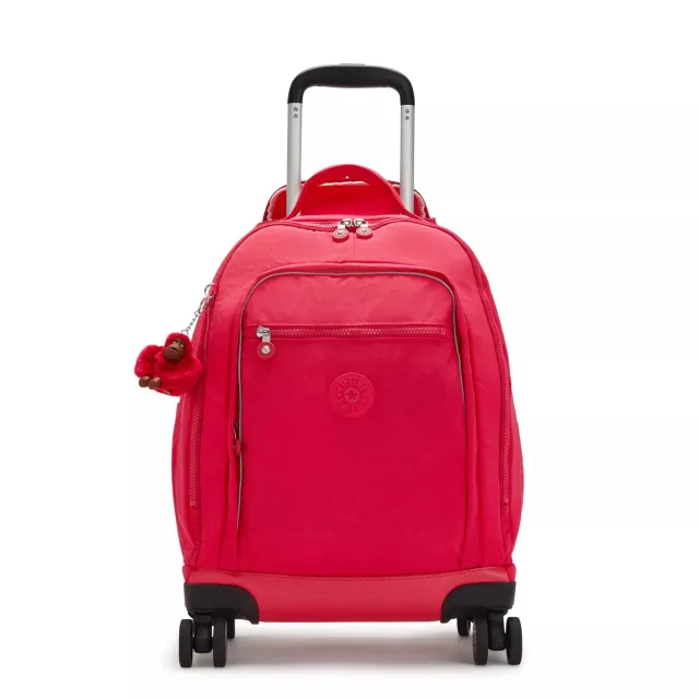 Kipling New Zea rugzak met wielen True Pink groot