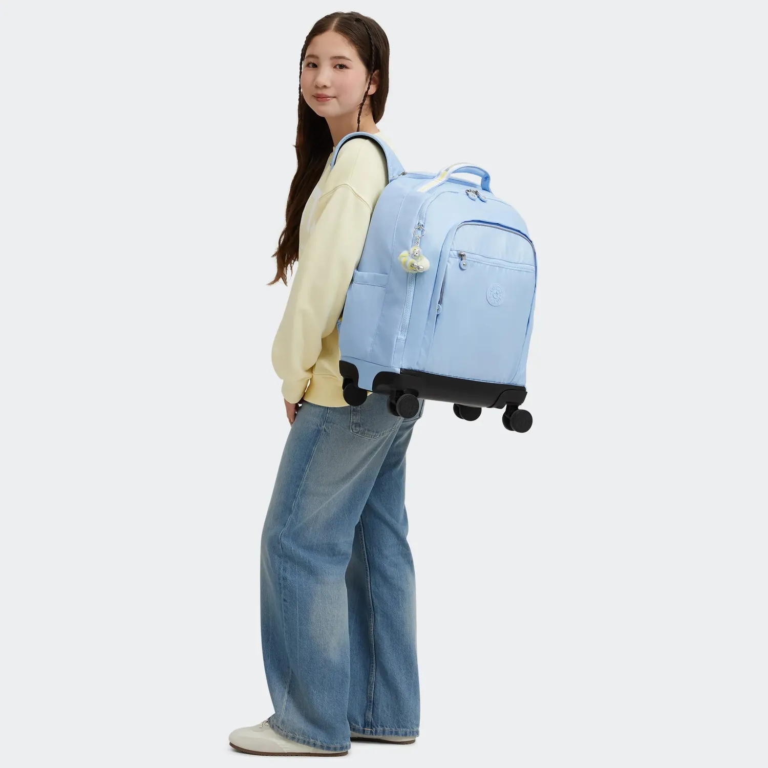 Kipling New Zea Groot kindertrolley Clear Sky Metallic