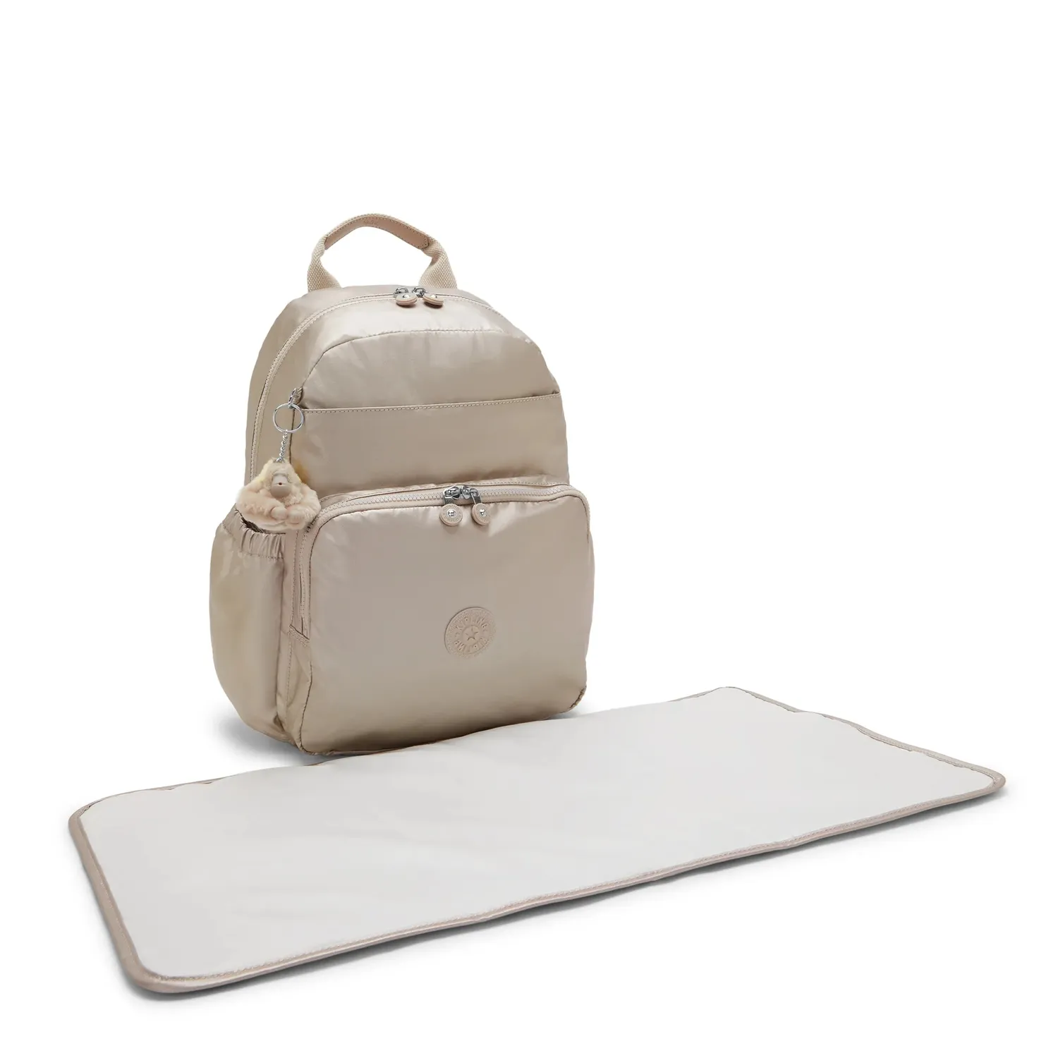 Kipling Maisie babyrugzak Tiny Metallic Glow Medium verschoningsmat