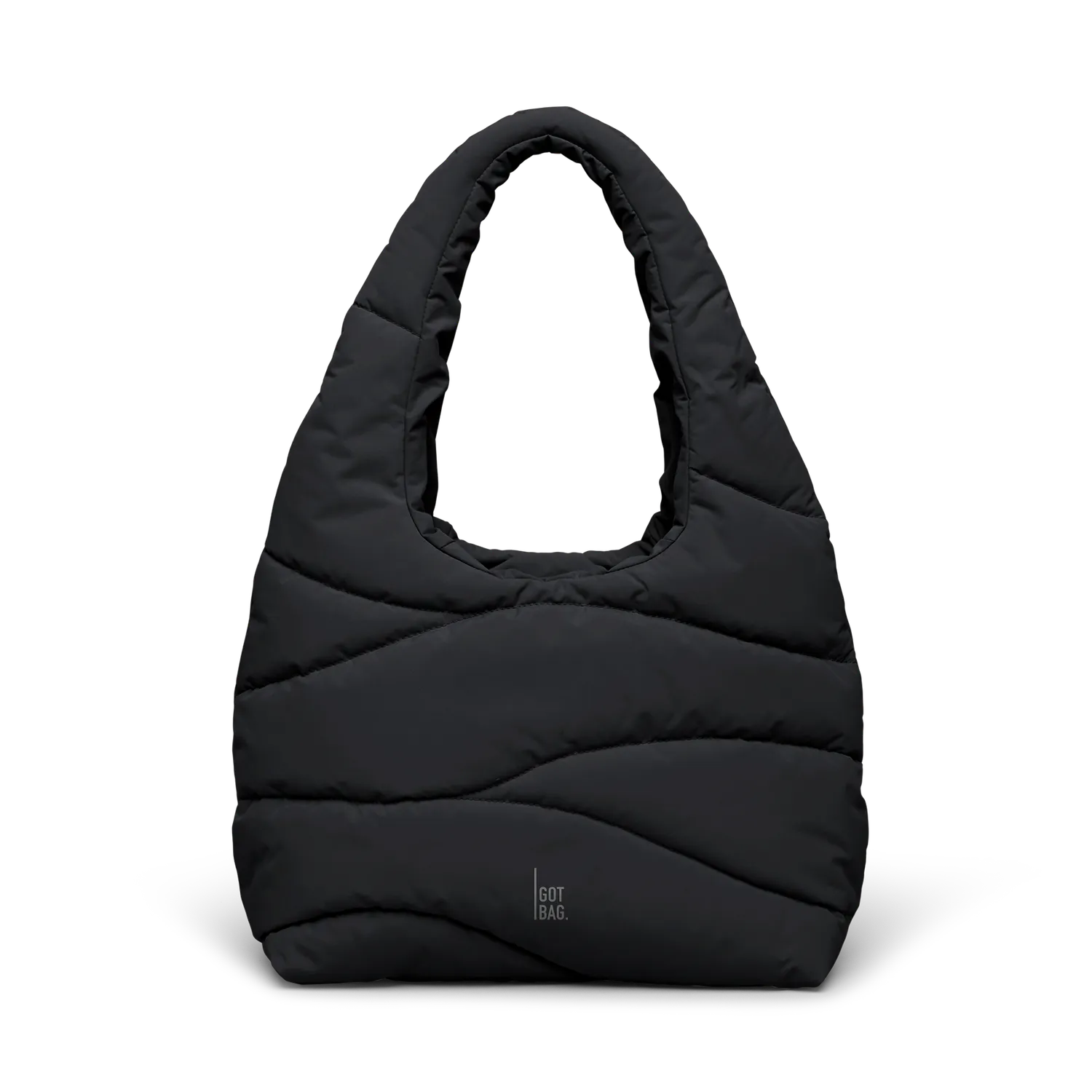 Got Bag Wavy Puffer schoudertas black monochrome zacht